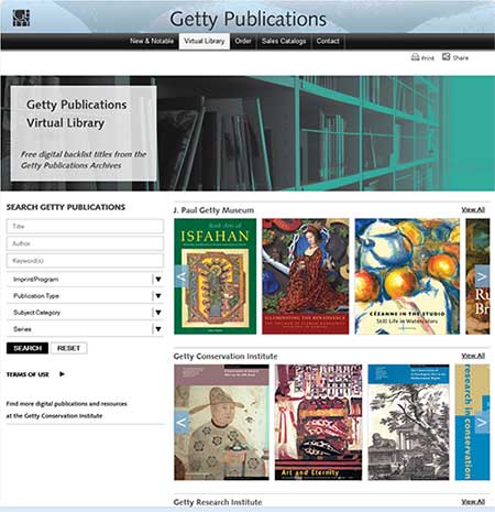 Getty Virtual Library